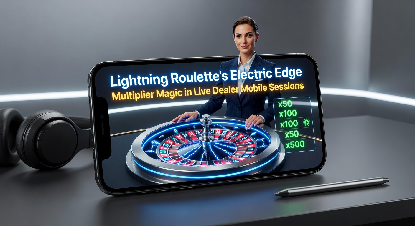 Mobile-Screenshot von Electric Edge in Lightning Roulette mit explodierenden Multiplikatoren und Dealer-Interaktion