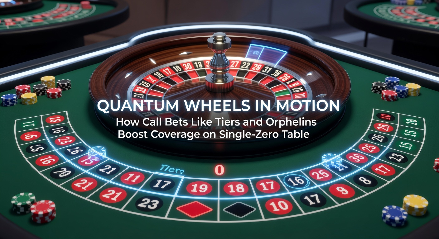 Detaillierte Grafik eines Roulette-Rads mit markierten Tiers- und Orphelins-Sektoren, die die verbesserte Abdeckung durch Call Bets demonstriert