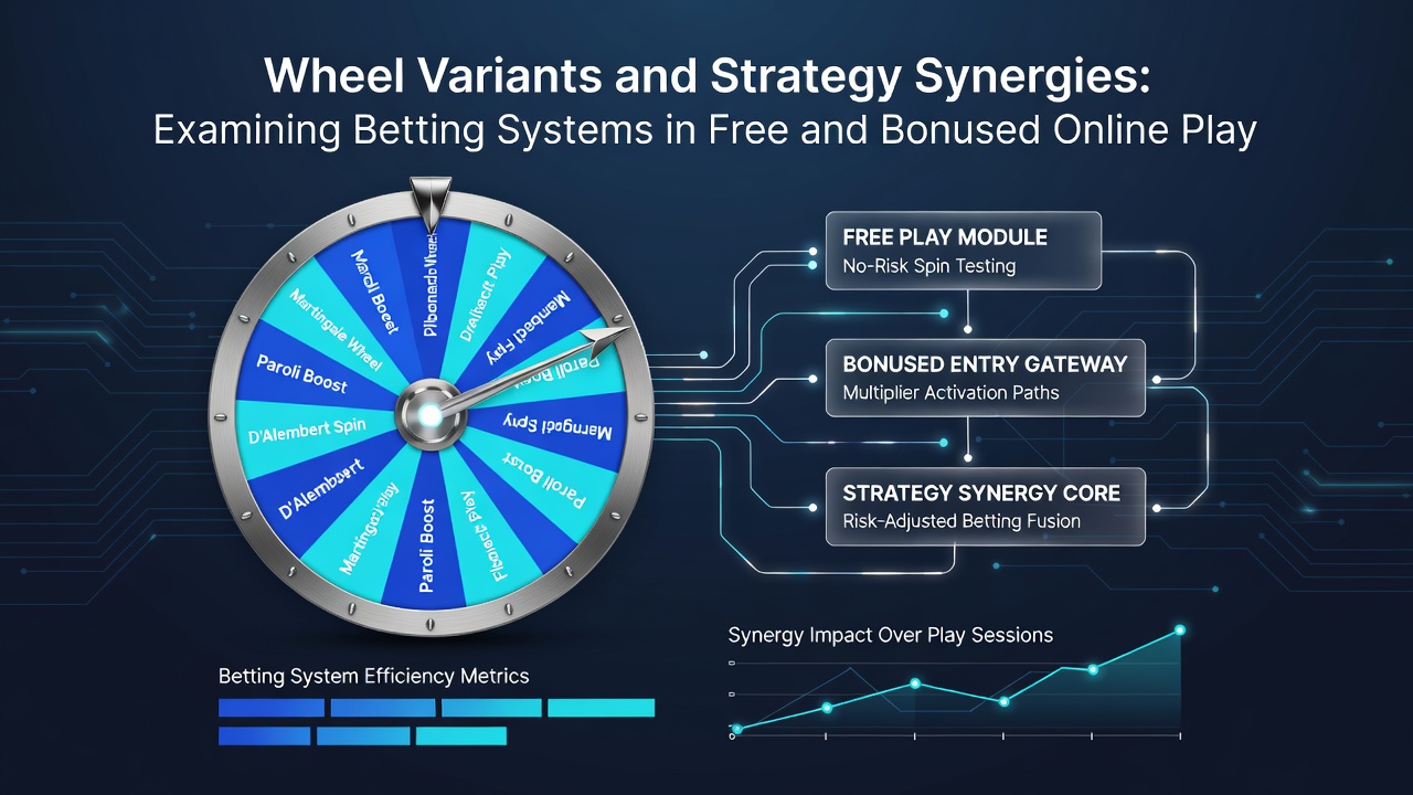 Darstellung von Wettstrategien und Synergien auf verschiedenen Roulette-Rädern